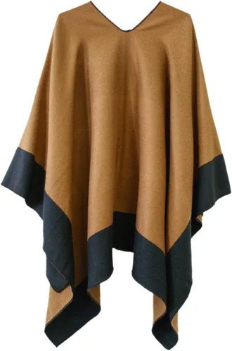 Miniatura 2 de Urban CoCo Poncho de chal para mujer, capa de ruana, cárdigan frontal abierto, abrigo para otoño e invierno
