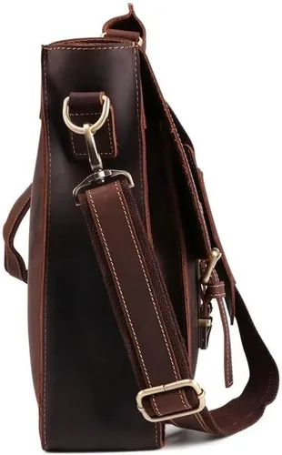 Miniatura 5 de Ztimi Men's Handbag Leather Tote Shoulder Bag Leather Briefcase