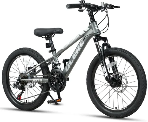 Miniatura 11 de Glerc Bicicleta de montaña para niños de 20, 24 y 26 pulgadas, bicicleta de montaña para niños y niñas a partir de 6 años, bicicleta Skyline de 21