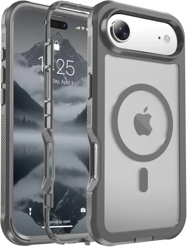 Miniatura 106 de jaroco - Funda magnética compatible con MagSafe para iPhone 11 de 6.1 pulgadas; protección de grado militar contra caídas, de doble capa