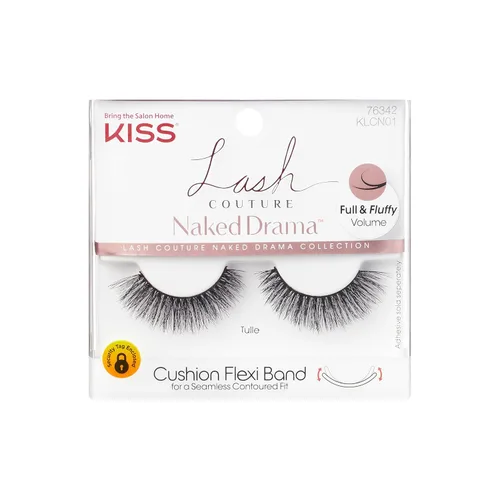 Miniatura 9 de KISS - Pestañas postizas Lash Couture Naked Drama, 14 mm, fáciles de aplicar, reutilizables, sin dañar las pestañas naturales, libres de crueldad, 1