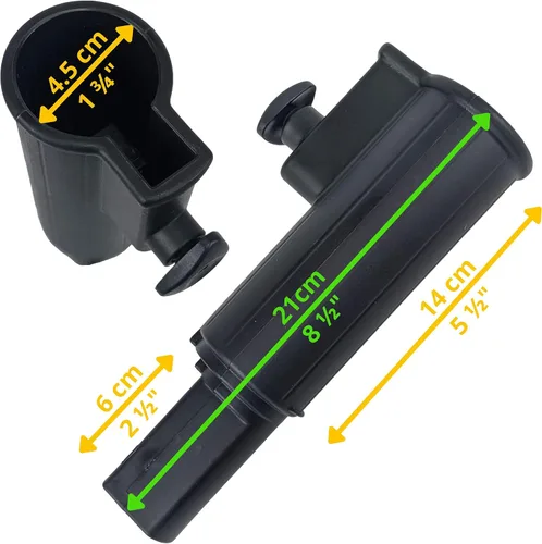 Miniatura 3 de Foretra – Extensión de soporte para paraguas – Extensor se adapta a la mayoría de carritos de golf o carrito de golf Power Cart Soporte de paraguas