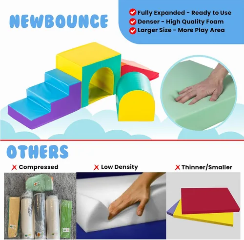 Miniatura 3 de New Bounce Juguetes de escalada para niños pequeños, juego suave para niños, bloques de escalada de espuma, equipo de gimnasio suave y seguro, ideal