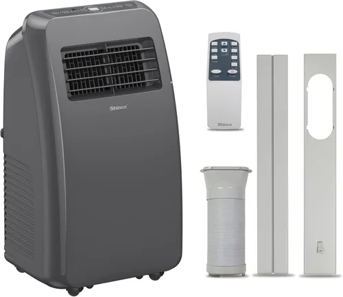 Miniatura 18 de Shinco 8,000 BTU aire acondicionado portátil con función de deshumidificador incorporada, modo ventilador, unidad de CA silenciosa que enfría