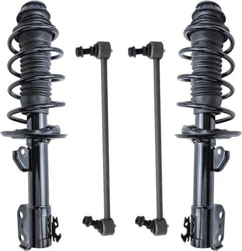 Miniatura 58 de Detroit Axle - Kit de puntales delanteros para Jeep Grand Cherokee 2005-2010 2006-2010 Commander 2007 2008 2009, 2 montajes rápidos de 2 barras