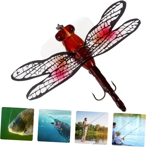 Miniatura 5 de VANZACK 3 unids Señuelo Libélula Pesca Anzuelos de Pesca Equipo Equipo de Pesca Bass Equipo de Pesca Bass Señuelos de Pesca Agua Salada Señuelos