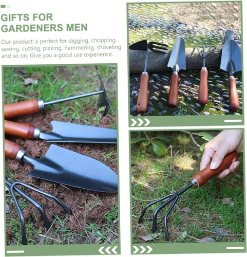 Miniatura 9 de 1Set Garden Tool Durable Handheld Shovels for Digging Troweling Raking for Home Gardening Camping and Outdoor Activities