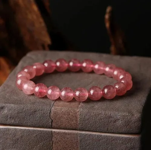 Miniatura 2 de blandinelove Pulseras de cuentas, cuentas redondas grandes naturales hechas a mano, pulseras elásticas de cuentas para hombres, mujeres y niñas