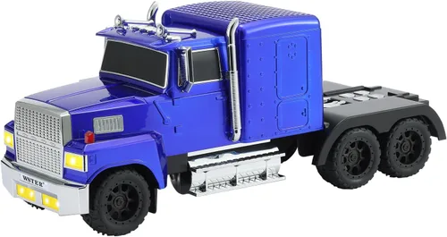Miniatura 11 de WSTER Altavoz Bluetooth American Truck, modelo de coche retro, inalámbrico portátil con sonido estéreo HD, emparejamiento TWS, reproducción Rojo