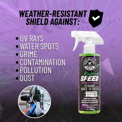Miniatura 3 de Chemical Guys HydroSpeed Spray Detallador Rápido de Cerámica - Spray Detallador de Automóviles SiO2 Shine para Automóviles, Camiones, SUVs