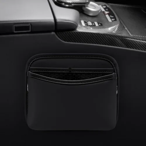 Miniatura 5 de Accmor Organizador de bolsillo lateral para asiento de automóvil, bolsa de piel sintética para asiento de automóvil, puerta, ventana, consola