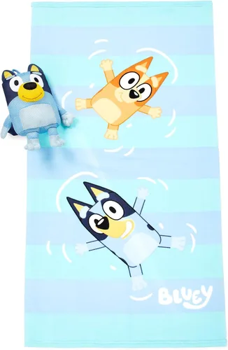 Miniatura 6 de Jay Franco - Juego de toalla de baño Bluey y Bingo & Amigo de baño - Accesorios para bañera para niños - Incluye toalla de microfibra de 25 x 50