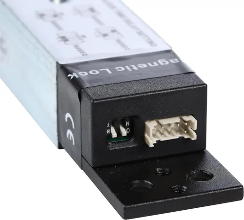Miniatura 3 de UHPPOTE 2600lb Holding Force 12VDC Voltaje Eléctrico Esquileo Cerradura Magnética Montaje Oculto con Sensor Estático de Puerta Carcasa de aluminio