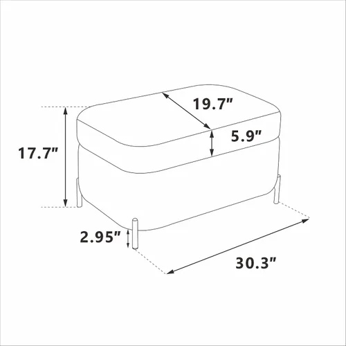 Miniatura 2 de Otomana redonda con patas de metal negro, reposapiés de 22.05 pulgadas de ancho, reposapiés tapizado para sala de estar, dormitorio, entrada