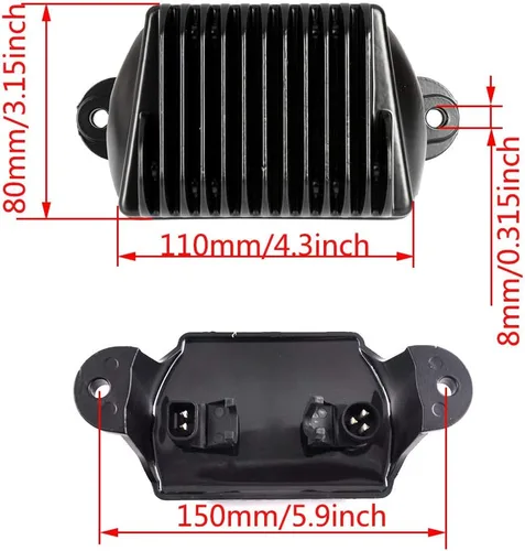 Miniatura 6 de Regulador de voltaje rectificador 74505-09 para modelos Touring 2009-2015 Electra Road Street Glide King Ultra Class 74505-09A 7450509 7450509A por