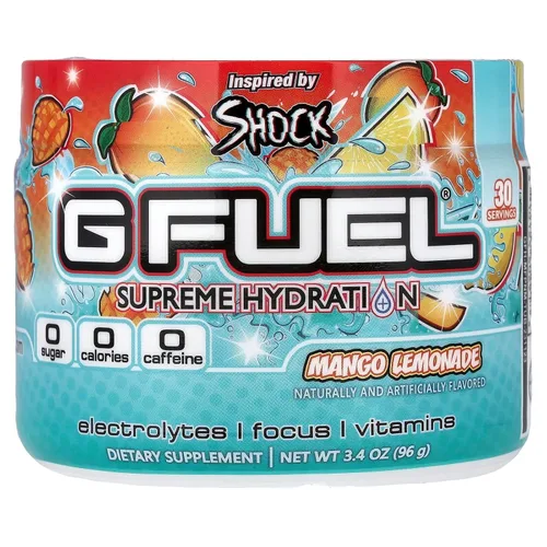 Miniatura 2 de G Fuel Naruto Sage Supreme Hydration, Polvo de Electrolitos para Energía y Enfoque, Suplemento Libre de Azúcar y Cafeína con Vitaminas y Minerales