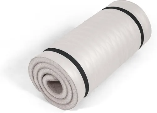Tone Fitness Esterilla de yoga de 1 pulgada de grosor | Alfombrilla de ejercicio antideslizante de alta densidad con correa de transporte para yoga,