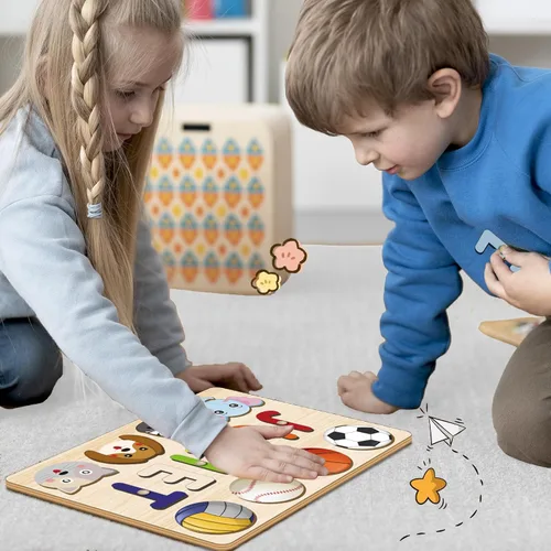 Miniatura 8 de Rompecabezas de nombre personalizado para niños, juguetes educativos Montessori, rompecabezas de madera personalizados para niños de 1 a 3 años