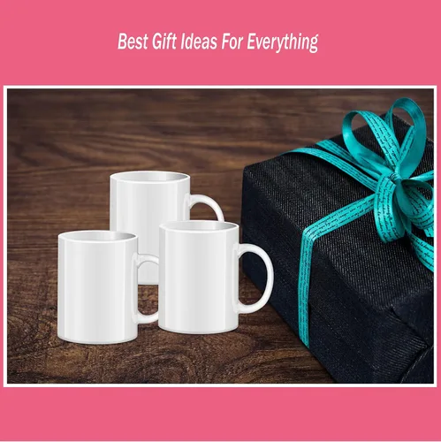Miniatura 5 de RAINBOWTIE Tazas de sublimación en blanco, tazas de café de sublimación de 11 onzas, taza de cerámica con revestimiento blanco, juegos de tazas