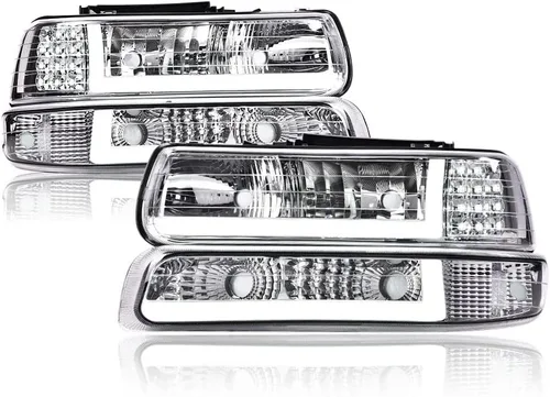 Miniatura 44 de CNNELL Conjunto de faros delanteros compatible con Ford F150 Pickup 2004-2008/Lincoln Mark LT 2006-2008