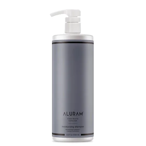 ALURAM Champú hidratante de agua de coco para hombres y mujeres, hidratación limpia y brillo para cabello texturizado medio a grueso, 33.8 onzas