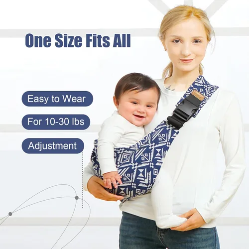 Miniatura 2 de Portabebés con Sling, Portabebés Sling, Portabebés para Niños Pequeños, Portabebés con Asiento de Cadera Ajustable y Antideslizante para Llevar