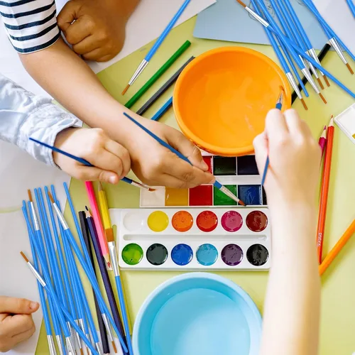 Miniatura 8 de Halobios Pinceles de pintura pequeños para manualidades, juego de pinceles de pintura para pintura acrílica, 30 piezas a granel, mini pinceles