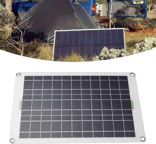 Miniatura 5 de Kit de controlador solar y panel solar MPPT de 30 A, cargador de panel solar de 12 V, 24 V, 50 W, cargador de batería para caravana, remolque