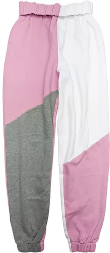 Hollister Pantalones deportivos de vellón holgados de tiro ajustable para mujer HOW-66