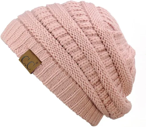 C.C Trendy Warm Chunky Soft Stretch Cable Knit Beanie