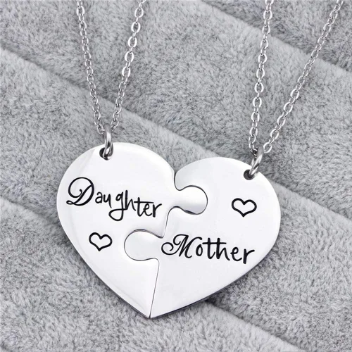 Miniatura 3 de iJuqi Collar de regalo para madre e hija, 2 collares para mamá de hija, regalos para mamá, regalos para hija, regalos para Navidad, Día de la Madre