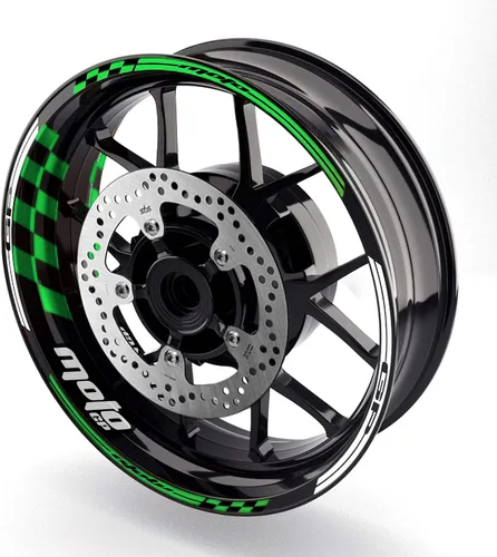 Miniatura 15 de MC MOTOPARTS Adhesivos para llanta de rueda 17 pulgadas Cinta adhesiva AA01 Compatible con GSX1300R GSXR1000 GSXR600 (Azul Aqua)