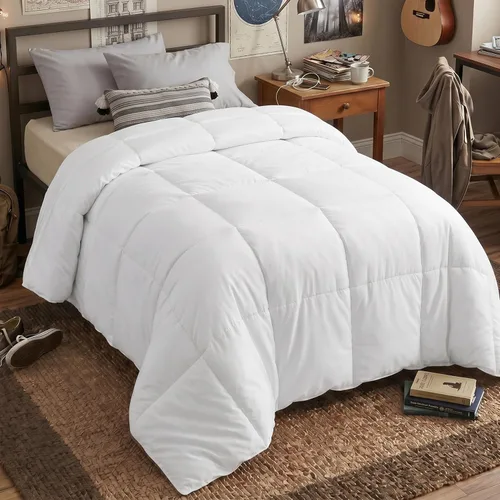Miniatura 10 de Utopia Bedding - Juego de edredones de plumón con inserción de edredón acolchado con esquinas y pestañas, edredones alternativos cosidos en caja