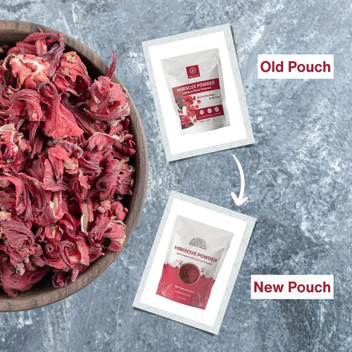Miniatura 2 de Hibiscus Flower Powder 3.53 oz Polvo de hibisco crudo 100% puro para cabello, piel y té Vegano, sin OMG, sin gluten