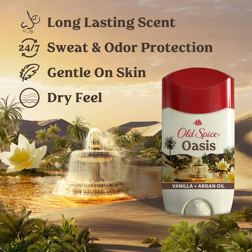 Miniatura 2 de Old Spice Dry Feel - Desodorante antitranspirante para hombres, frescura 24/7, protección contra el sudor y el olor 24/7, suave para la piel