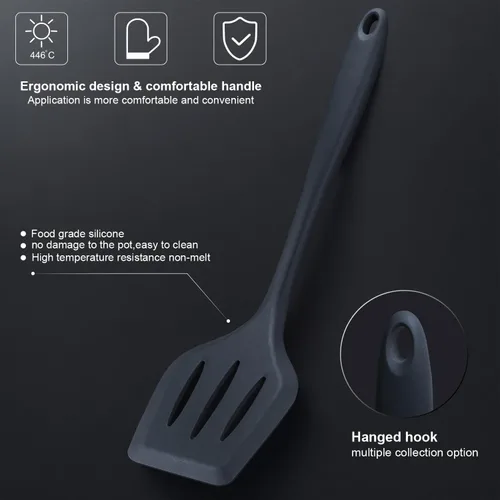 Miniatura 6 de RAXCO Juego de cocina, utensilios de cocina de 7 piezas, utensilios de cocina de 5 piezas, juego de cuchillos de cocina de 6 piezas, gris 7-Piece