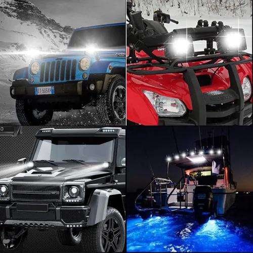 Miniatura 8 de Barra de luz LED cúbica de 3 pulgadas, 36W, combo de foco y inundación, luces de conducción todoterreno para camioneta, barco, RZR, ATV, UTE, UTV