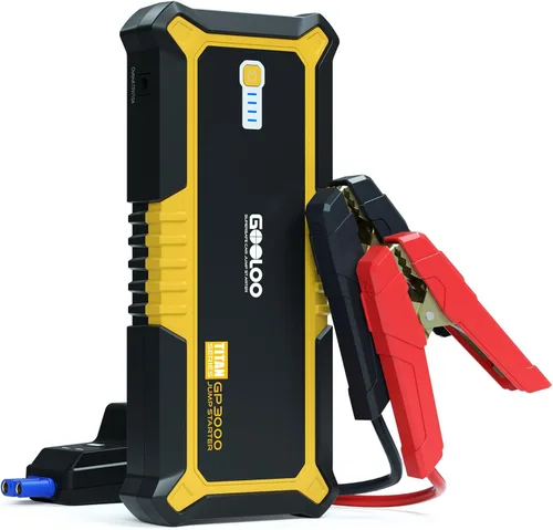 GOOLOO GP3000 - Arrancador de batería de coche de 12 V para motores de gasolina de hasta 9.0 L y diésel de 7.0 L, batería de batería de litio