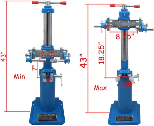 Miniatura 2 de Compresor de resorte automático para vehículos hidráulicos de servicio pesado Mano, compresor de bobina de resorte, mango de levantamiento de puntal