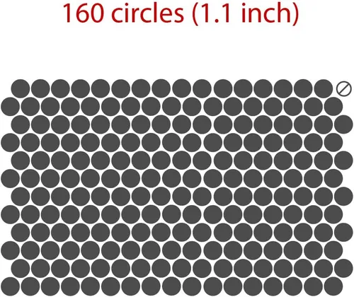 Miniatura 4 de Adhesivos decorativos de vinilo para pared, diseño de círculos de lunares, fácil de despegar y pegar, adhesivos decorativos extraíbles para Beige