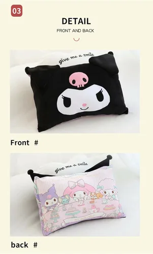 Miniatura 4 de Shuyun Bonita funda de almohada de dibujos animados de anime de doble cara para decoración de dormitorio de niña, funda de almohada de algodón