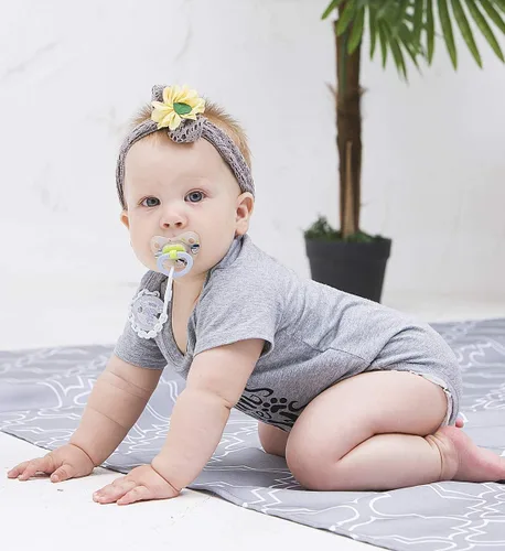 Miniatura 2 de UNIFACO Enterizo unisex divertido para bebé, manga corta y larga, trajes de 0 a 18 meses