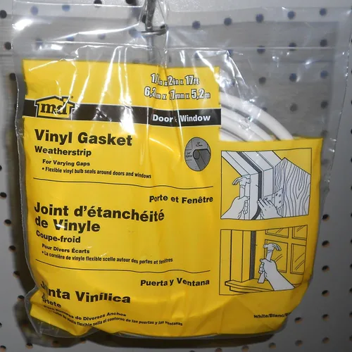 Miniatura 2 de M-D Building Products 78394 Junta de vinilo blanco de 17 pies para puertas y ventanas