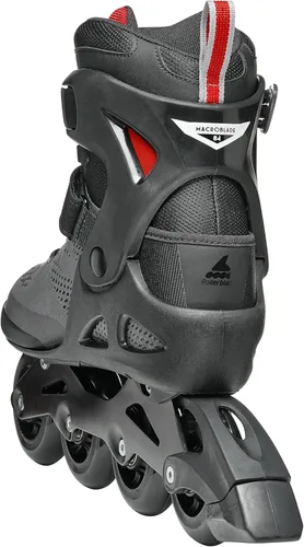 Miniatura 6 de Rollerblade Macroblade 84 Patines en línea para hombre, color gris oscuro y rojo, patines en línea de rendimiento