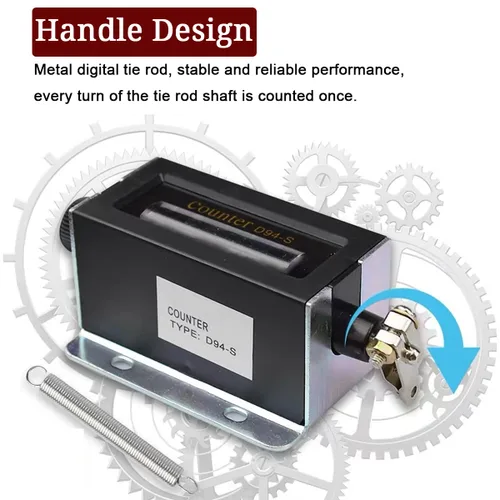 Miniatura 6 de Paquete de 2 contadores mecánicos, 0-99999 Manual de 5 dígitos y 0-999999 Kit de contador manual de 6 dígitos, contador de tracción reiniciable