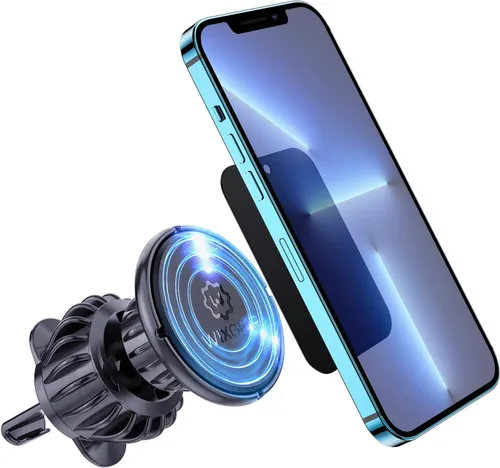 Miniatura 8 de Paquete de 2 soportes magnéticos universales para ventilación de aire para automóvil, soporte de teléfono para teléfono para teléfonos celulares