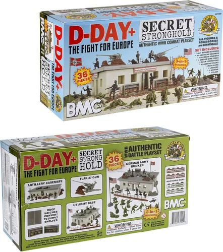 Miniatura 9 de BMC WW2 Secret Stronghold - 36pc Plastic Army Men German Bunker Playset