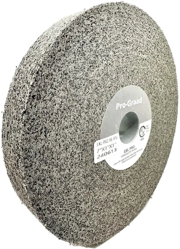 Miniatura 14 de EXL PRO Rueda de pulido de desbarbado convoluto – 6 x 1 pulgada x 1 pulgada 9S de carburo de silicio mediano – grado profesional – Rueda