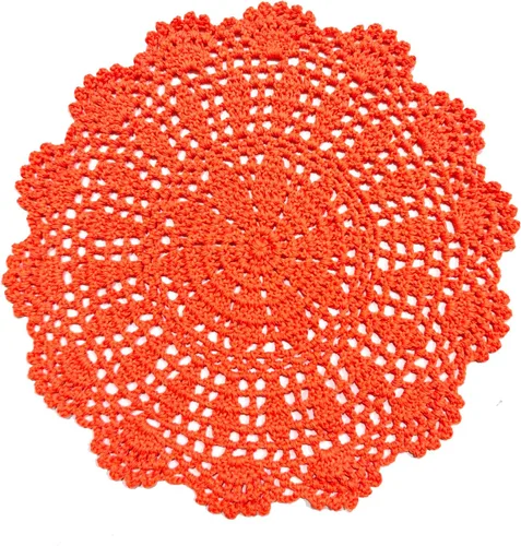 Miniatura 23 de Manteles individuales de encaje hechos a mano con flores de ganchillo, manteles individuales de cocina para platos de cocina