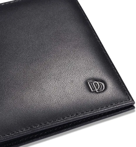 Miniatura 16 de HISCOW Billeteras plegables de cuero de grano completo para hombres, billetera minimalista delgada para hombre, regalos para papá, cumpleaños, día